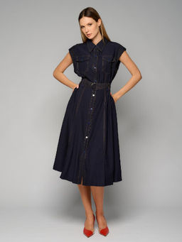 Платье женское 12521-35155 navy blue