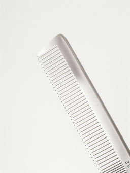 Расчёска комбинированная, металлическая, 21.5×3 см