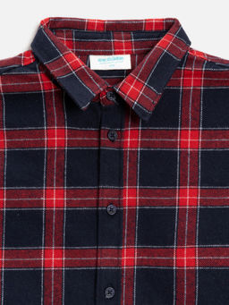 ACOOLA / Сорочка верхняя детская для мальчиков Bento красная клетка