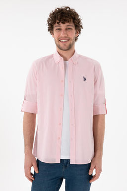 Erkek A__k Pembe Uzun Kollu Basic G_mlek Sepette S_rpriz _ndirim