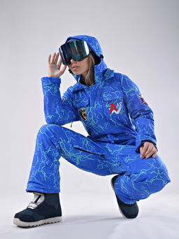 Женский зимний сноубордический комбинезон Alpha Endless 222/220518-2_012 Голубой  фото 15