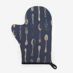 Варежка-прихватка «Доляна» Приборы 20×28 см, габардин, 35% хлопок, 65% п/э, ватин 250 г/м²