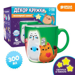 Набор для декора кружки полимерной глиной Котики