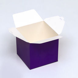 Цена за 10 шт. Коробка складная, квадратная, фиолетовая, 8 х 8 х 8 см, - UPAK LAND фото 4