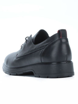 03-5077 BLACK Полуботинки женские (натуральная кожа)