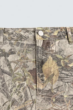 ABSTRACT PRINT CARPENTER TROUSERS - Zara фото 9