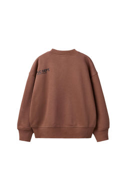 SUDADERA B?SICA TEXTO Y ETIQUETA / Marr?n - Zara фото 3