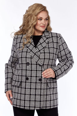 Жакет Элль стиль 2325/1ж черно-белый фото 4