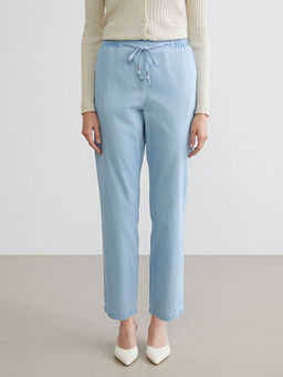 Beli Lastikli Carrot Fit Kad?n Jean Pantolon