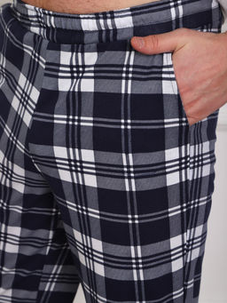 Брюки мужские Легион сине-белый/клетка