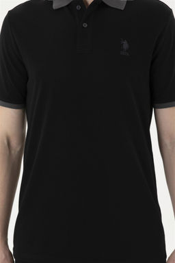 Мужская черная базовая футболка - U.s. polo assn фото 6