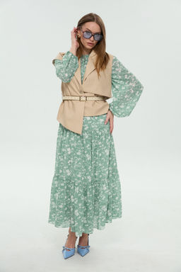 Костюм NIKVA н1043-1 мята и крем-брюле
