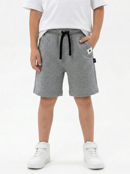 Шорты трикотажные 22-4597 темно-серый меланж