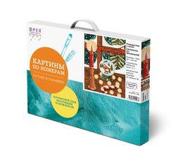 ФРЕЯ PNB/PMC-065 Набор для раскрашивания по номерам ( цветной холст ) 40 х 30 см Рождество у окна