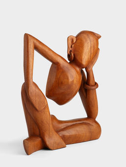 Абстракция "Мыслитель" дерево Суар, 25х6х28 см