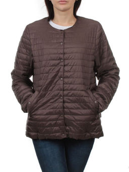 K-527 DK. BROWN Куртка демисезонная стеганая женская (70 гр. холлофайбер) - Fashion фото 3