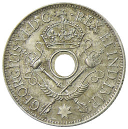 1 шиллинг 1938 года Британская Новая Гвинея