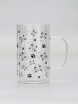 Кружка стеклянная «Кот», 350 мл