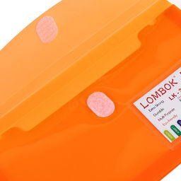 Цена за 12 шт. Папка-конверт на липучке А65, 180 мкр, с расширением, карман для визиток, МИКС - Simaland фото 9