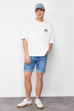 Mavi Slim Fit T?rm?k Destroylu Denim Kot Sort TMNSS21SR0727