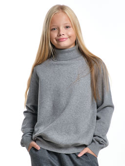 Джемпер (водолазка) 33-12240 т.серый