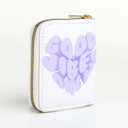 Кошелёк на молнии, белый