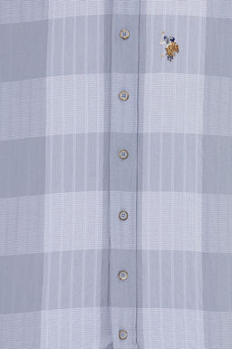 U. S. Polo Assn / Мужская серая рубашка в шотландскую клетку - U.s. polo assn фото 18