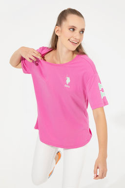 Kad_n Pembe Bisiklet Yaka Ti__rt