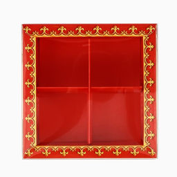 Цена за 5 шт. Коробка под 4 конфеты с ячейками «С Новым годом!», 10 х 10 х 3 см