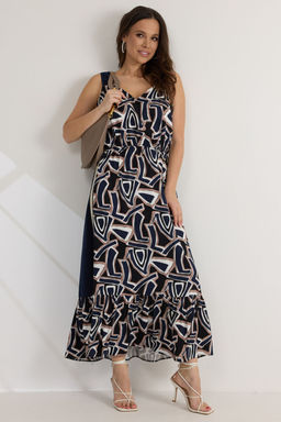 Платье Magia mody 2561 т/синий мультиколор