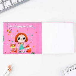 Бумага для записей в книге Любимому воспитателю, 150 листов 9 х 9 см - Artfox фото 3