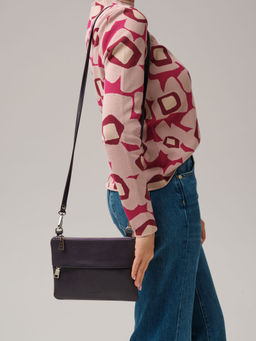 Крос-боди сумка Deboro 3017 пыльно-фиолетовый