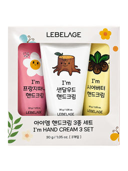 Lebelage Набор парфюмированных кремов для рук / Im Hand Cream, 3 шт. x 30 г