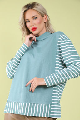 Лонгслив Найди баланс (шалфей) - Эльза фото 2