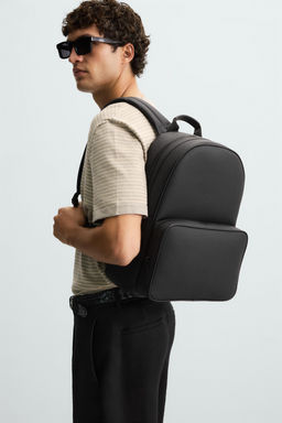 RUBBERISED TEXTURE BACKPACK - Zara фото 7