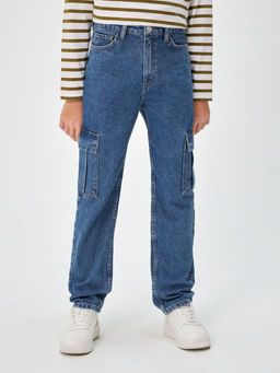 20130440003, Брюки джинсовые детские для мальчиков Factum синий - Acoola фото 2