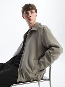 Standart Kal?p G?mlek Yaka Erkek Mont