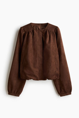 Chaqueta oversize de sarga