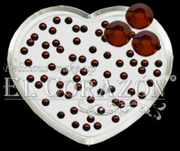 El Corazon Стразы стеклянные 100шт/109 SS6-тёмный топаз(бронза)