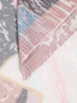 Палантин жен. шерсть+шелк+люр 70х180 S55-8260-05 - Eleganzza фото 4