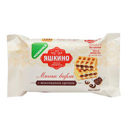 Яшкино, вафли мягкие с шоколадным кремом, 120 г  фото 3