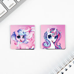 Цена за 2 шт. Подарочный набор «Яркая звездочка», блокнот А6, 32 листа, наклейки, магнитные закладки