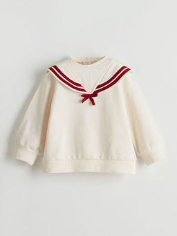 Bisiklet Yaka K?z ?ocuk Sweatshirt