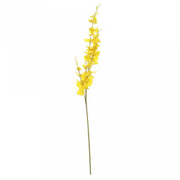 Декоративная ветка "Орхидея мелкая" цвет - желтый, 96см (Китай)