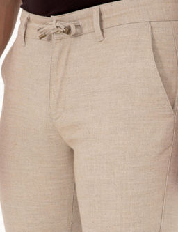 Bej Slim Fit Kordonlu Kanvas Pantolon - Pierre cardin фото 5