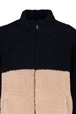 TRENDYOL MAN Siyah Regular/Normal Kesim Fermuarl? Dik Yaka S?cak Tutan Pelus Bloklu Sweatshirt TMNAW23SW00179 - Trendyolmilla фото 7
