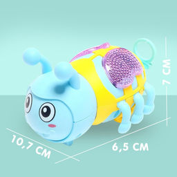 Игрушка заводная Пчела, световые эффекты, цвета МИКС - Simaland фото 2