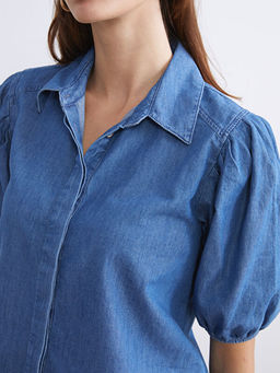 Balon Kollu Kad?n Jean G?mlek