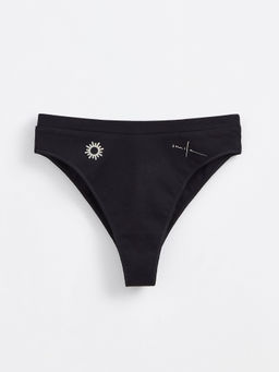 CONTE Трусы бразилиана с тату-рисунками TATTOO STYLE LBR 1483 black