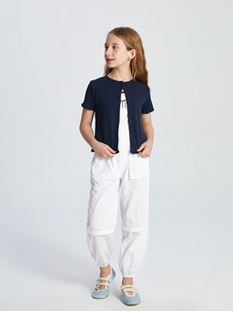 Bisiklet Yaka K?z ?ocuk Crop Ti??rt ve Atlet